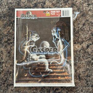 Vintage Casper The Friendly Ghost Golden Books Frame Tray Puzzle 1995